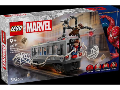 Конструктор LEGO Super Heroes Людина-павук проти Дока Ока Сцена в метро 393 деталі (76321)