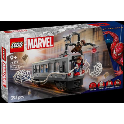 Конструктор LEGO Super Heroes Людина-павук проти Дока Ока Сцена в метро 393 деталі (76321)