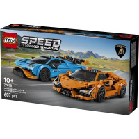 Конструктор LEGO Speed Champions Lamborghini Revuelto і Huracan STO 607 деталей (77238)