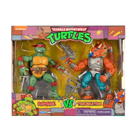 Набір фігурок TMNT Черепашки-ніндзя класичні Рафаель проти Трицератона 15 см (81278)