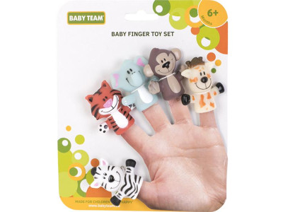 Ігровий набір Baby Team Пальчиковий театр Веселі дітлахи Сафарі із мавпочкою (8700)