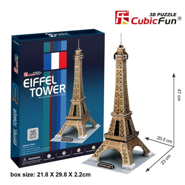3D пазл CubicFun Ейфелева вежа (C044h)