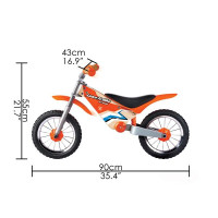 Біговел Hape двоколісний 12" помаранчевий (E1092)