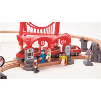 Іграшкова залізниця Hape Місто 51 ел. (E3730)