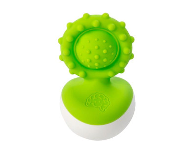 Прорізувач-неваляшка Fat Brain Toys dimpl wobl зелений (F2173ML)