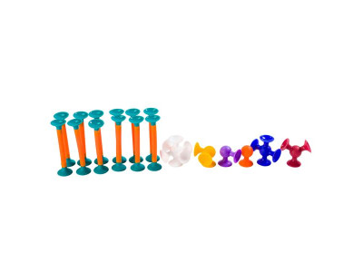 Конструктор Fat Brain Toys Squigz Toobz З'єднай і зігни 18 деталей (FA194-1)