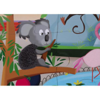 Тактильний пазл Janod День у зоопарку 20 ел. (J02774)