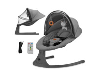 Крісло-гойдалка Kinderkraft Lumi 2 темно-сірий (KBLUMI02DGR0000)