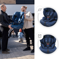 Автокрісло Kinderkraft Comfort Up 2 Plus i-Size синій (KCCOUP02NAVPL00)
