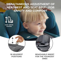 Автокрісло Kinderkraft Oneto3 i-Size Isofix сірий (KCONE300GRY0000)