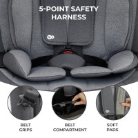 Автокрісло Kinderkraft Oneto3 i-Size Isofix сірий (KCONE300GRY0000)