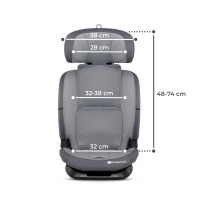Автокрісло Kinderkraft Oneto3 i-Size Isofix сірий (KCONE300GRY0000)