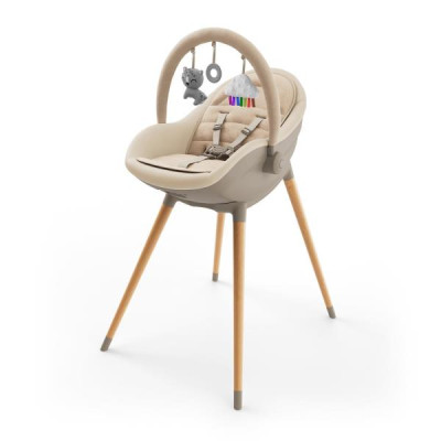 Стільчик для годування 2 в 1 Kinderkraft Fini Up Beige (KHFINIUPBEG0000)