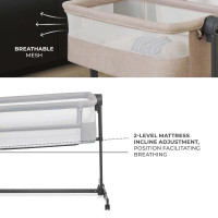 Приставне ліжечко-колиска Kinderkraft Nestee Up 2 Light Grey (KLNEE002LGR0000) Приставне ліжечко-колиска Kinderkraft Nestee Up 2 Light Grey (KLNEE002LGR0000)