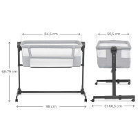 Приставне ліжечко-колиска Kinderkraft Nestee Up 2 Light Grey (KLNEE002LGR0000) Приставне ліжечко-колиска Kinderkraft Nestee Up 2 Light Grey (KLNEE002LGR0000)