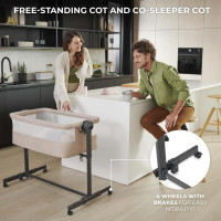 Приставне ліжечко-колиска Kinderkraft Nestee Up 2 Light Grey (KLNEE002LGR0000) Приставне ліжечко-колиска Kinderkraft Nestee Up 2 Light Grey (KLNEE002LGR0000)