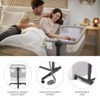 Приставне ліжечко-колиска Kinderkraft Nestee Up 2 Light Grey (KLNEE002LGR0000) Приставне ліжечко-колиска Kinderkraft Nestee Up 2 Light Grey (KLNEE002LGR0000)