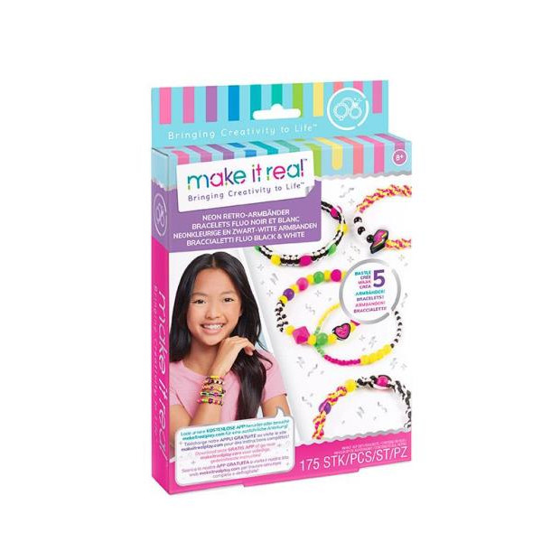 Make it Real: Набір для створення шарм-браслетів «Неоновий стиль» (MR1209) Make it Real: Набір для створення шарм-браслетів «Неоновий стиль» (MR1209)