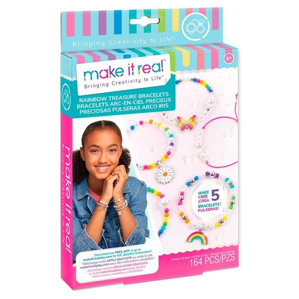 Набір для створення шарм-браслетів Make it Real Райдужні скарби 164 ел. (MR1216) Набір для створення шарм-браслетів Make it Real Райдужні скарби 164 ел. (MR1216)