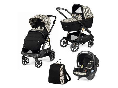 Універсальна коляска 3 в 1 Peg-Perego Veloce графическое золото (PACK-VEL31LG000002)
