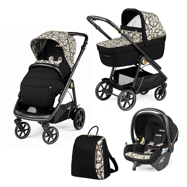 Універсальна коляска 3 в 1 Peg-Perego Veloce графическое золото (PACK-VEL31LG000002)