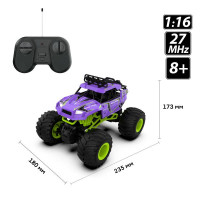 Машинка на радіокеруванні Sulong Toys Bigfoot Off-road фіолетовий 1:16 (SL-358RHV)