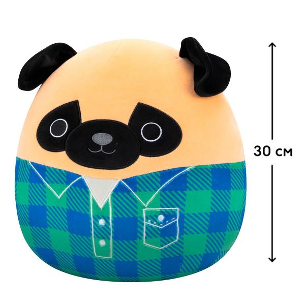 Мяка іграшка Squishmallows Мопс Принц 30 см (SQCR06622)