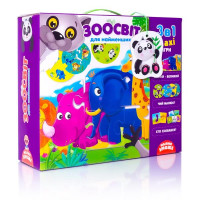 Розвивальний набір Vladi Toys 3 в 1 Зоосвіт (VT2901-04) Розвивальний набір Vladi Toys 3 в 1 Зоосвіт (VT2901-04)