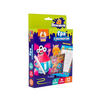 Гра Vladi Toys Пиши та витирай Монстрики (VT5010-18)