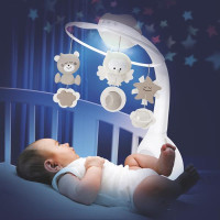 Музичний мобіль із проектором Infantino 3 в 1 сірий (004915I)