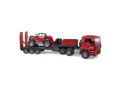 Модель Bruder Тягач MAN TGA з причепом та телескопічним навантажувачем Manitou MLT 633, 1:16 (02774)
