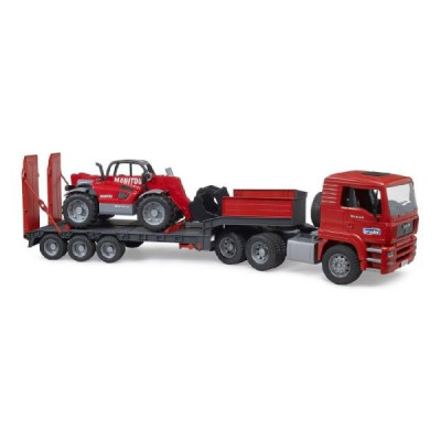 Модель Bruder Тягач MAN TGA з причепом та телескопічним навантажувачем Manitou MLT 633, 1:16 (02774)