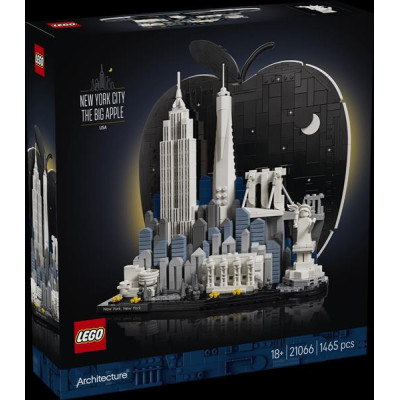 Конструктор LEGO® Architecture Нью-Йорк — «Велике яблуко» Модель, 1465 деталей (21066)
