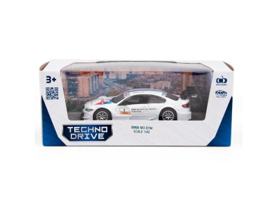 Автомодель TechnoDrive BMW M3 DTM білий 1:42 (250256) Автомодель TechnoDrive BMW M3 DTM білий 1:42 (250256)