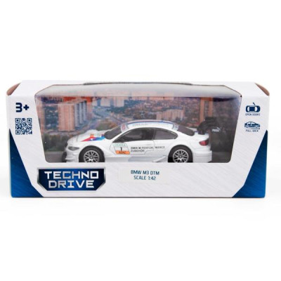 Автомодель TechnoDrive BMW M3 DTM білий 1:42 (250256)