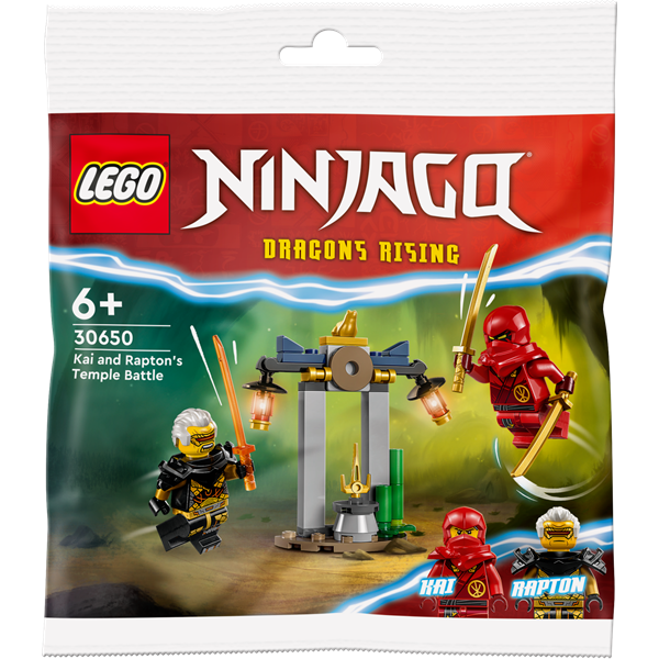 Конструктор LEGO NINJAGO Битва за Храм Кая і Раптона 47 деталей (30650)
