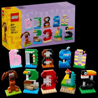 Конструктор LEGO® Цифри на день народження Тваринний декор, 281 деталь (40807)