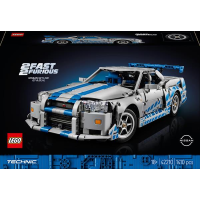 Конструктор LEGO Technic Подвійний форсаж Автомобіль Nissan Skyline GT-R (R34) 1410 деталей (42210)