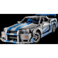 Конструктор LEGO Technic Подвійний форсаж Автомобіль Nissan Skyline GT-R (R34) 1410 деталей (42210)