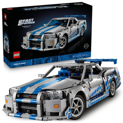 Конструктор LEGO Technic Подвійний форсаж Автомобіль Nissan Skyline GT-R (R34) 1410 деталей (42210)