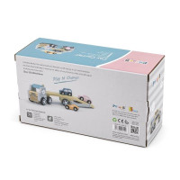 Деревяна машинка PolarB Автовоз (44014)