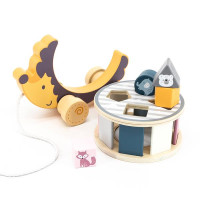 Дерев'яна каталка-сортер PolarB Їжачок (44025) Дерев'яна каталка-сортер PolarB Їжачок (44025)