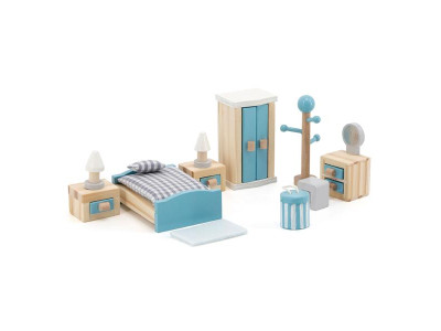 Дерев'яні меблі для ляльок PolarB Спальня (44035)