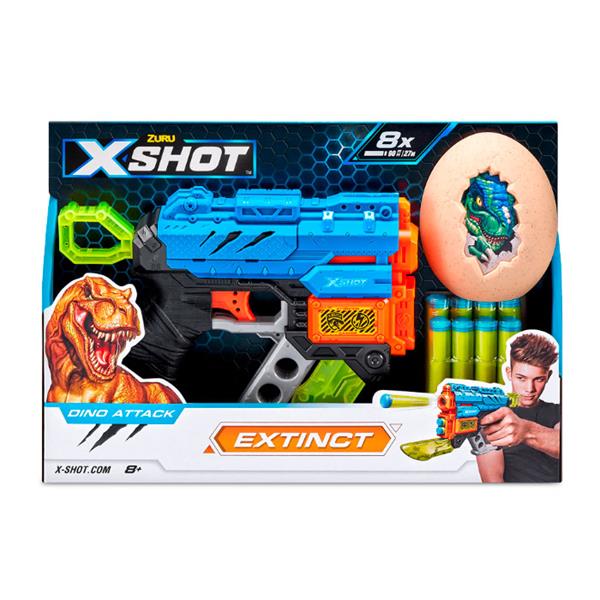 Швидкострільний бластер X-Shot Dino Extinct New 1 яйце 8 патронів (4870R) Швидкострільний бластер X-Shot Dino Extinct New 1 яйце 8 патронів (4870R)