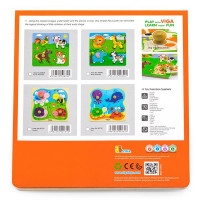 Дерев'яна рамка-вкладиш Viga Toys Комахи (50131) Дерев'яна рамка-вкладиш Viga Toys Комахи (50131)