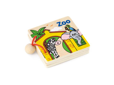 Дерев'яна книжка Viga Toys Перші англійські слова (50386)