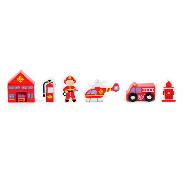 Набір для залізниці Viga Toys Пожежна станція (50815) Набір для залізниці Viga Toys Пожежна станція (50815)