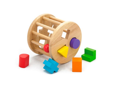 Дерев'яний сортер Viga Toys Циліндр із фігурами (54123)