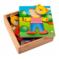 Дерев'яний ігровий набір Viga Toys Гардероб ведмедика (56401) Дерев'яний ігровий набір Viga Toys Гардероб ведмедика (56401)