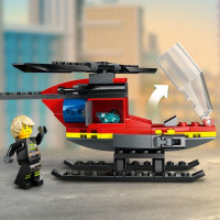 Конструктор LEGO City Пожежний рятувальний гелікоптер 85 деталей (60411) Конструктор LEGO City Пожежний рятувальний гелікоптер 85 деталей (60411)